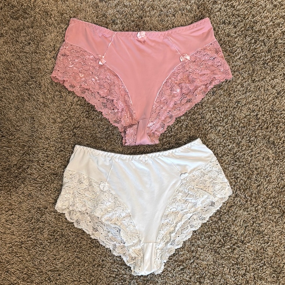 Bundle of Pink & White Lace Panties